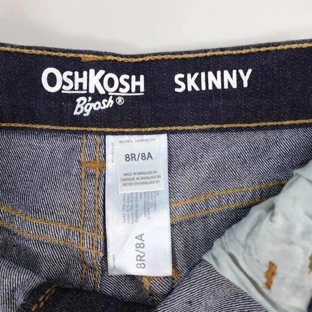 Oshkosh B'gosh Boys Size 8‎ Skinny Jeans Dark Wash Denim